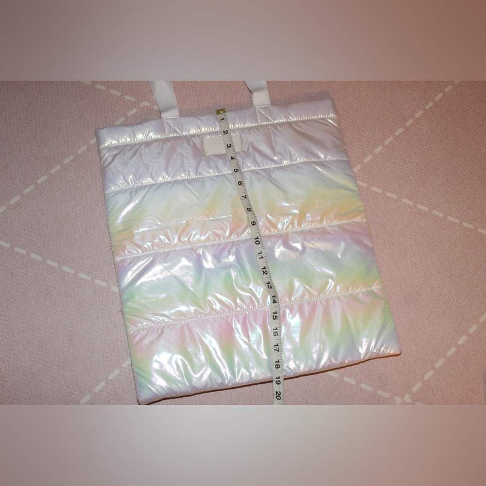 Bath & Body Works Iridescent Puffy Tote Bag 2023 NWT - Picture 5 of 5